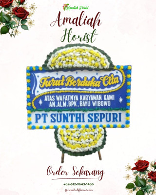 Papan Bunga Duka di Pakusari