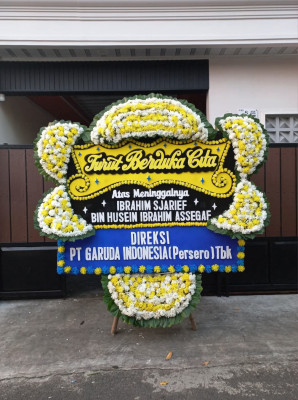 Papan Bunga Duka di Pakusari